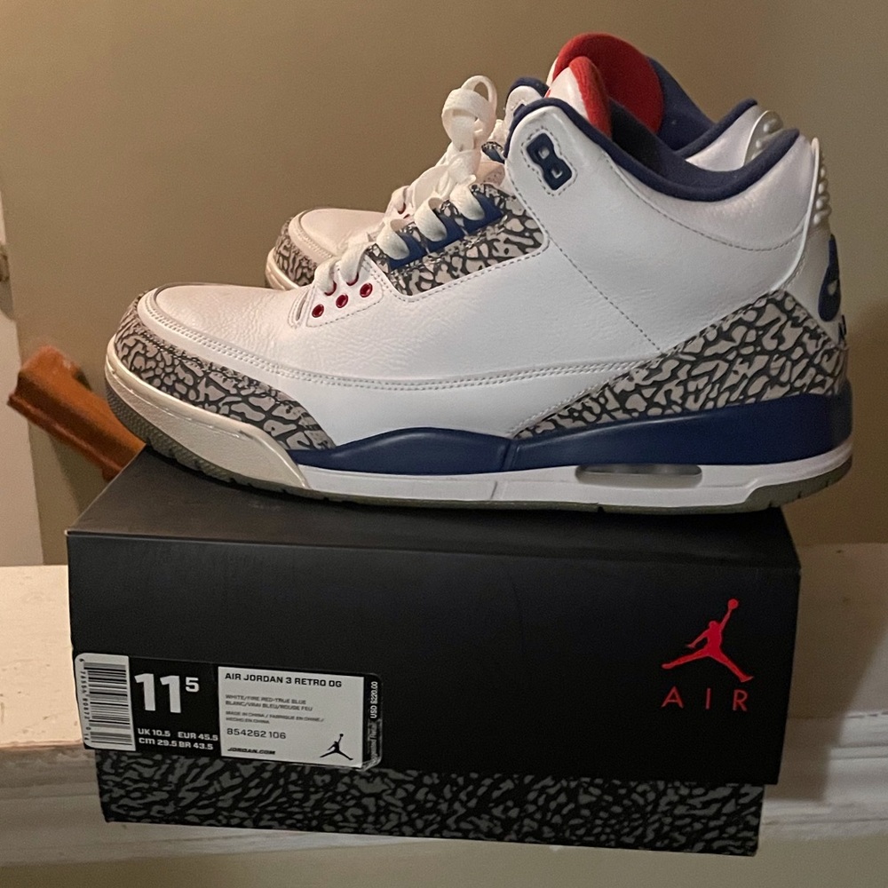 Air Jordan3 Retro OG True Blue 2016 - Picture 4 of 8